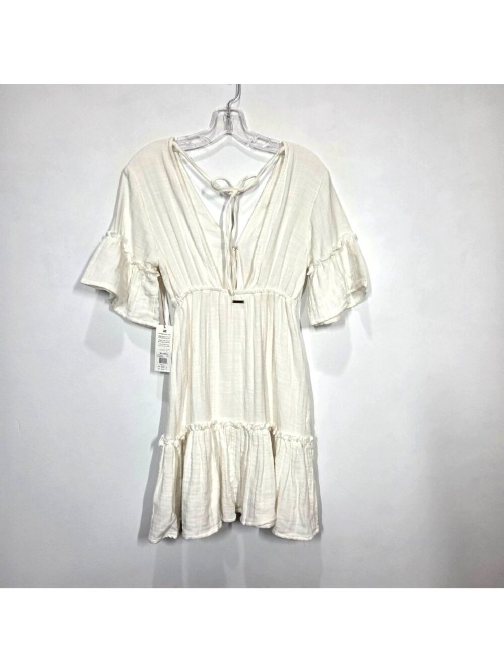 Billabong x Sincerely Jules Dress Small White Lovers Wish Boho Cowgirl NEW - Picture 8 of 14